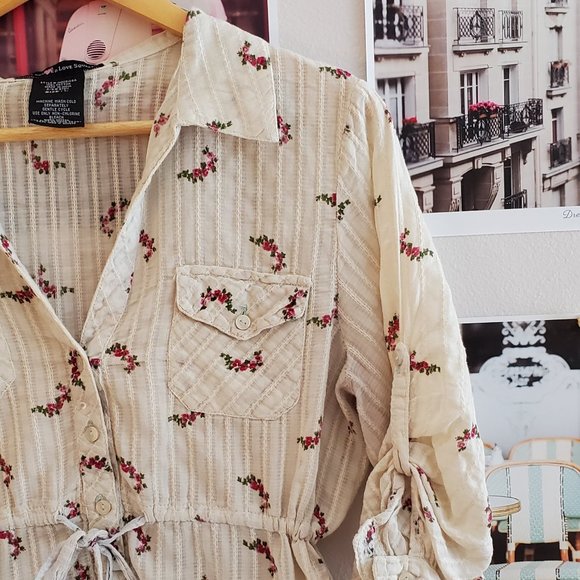 Flowy arm floral top - Picture 5 of 8